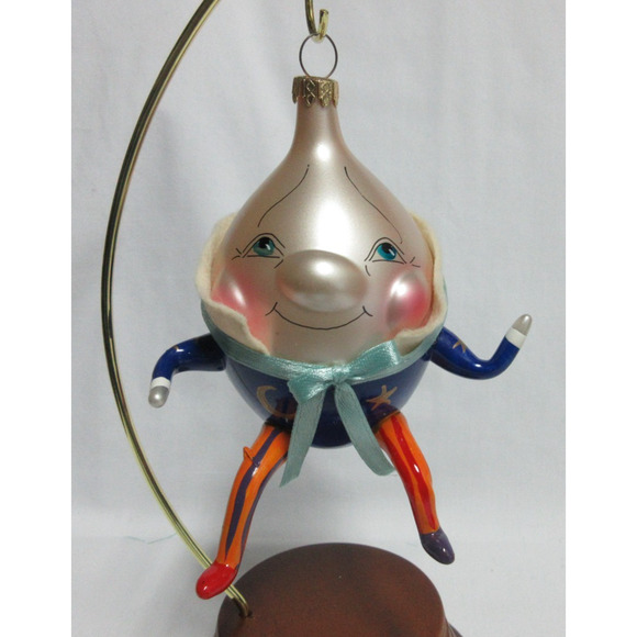 VTG De Carlini Humpty Dumpty Christmas Ornament Stars & Moon Celestial Italy - Picture 2 of 10